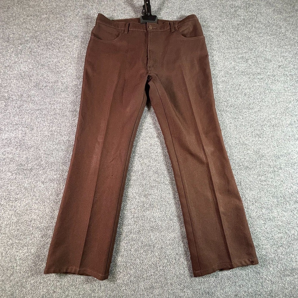 Levi's 517 Bootcut Jeans Men's 40x30 Brown Polyester Denim Streetwear Outdoors